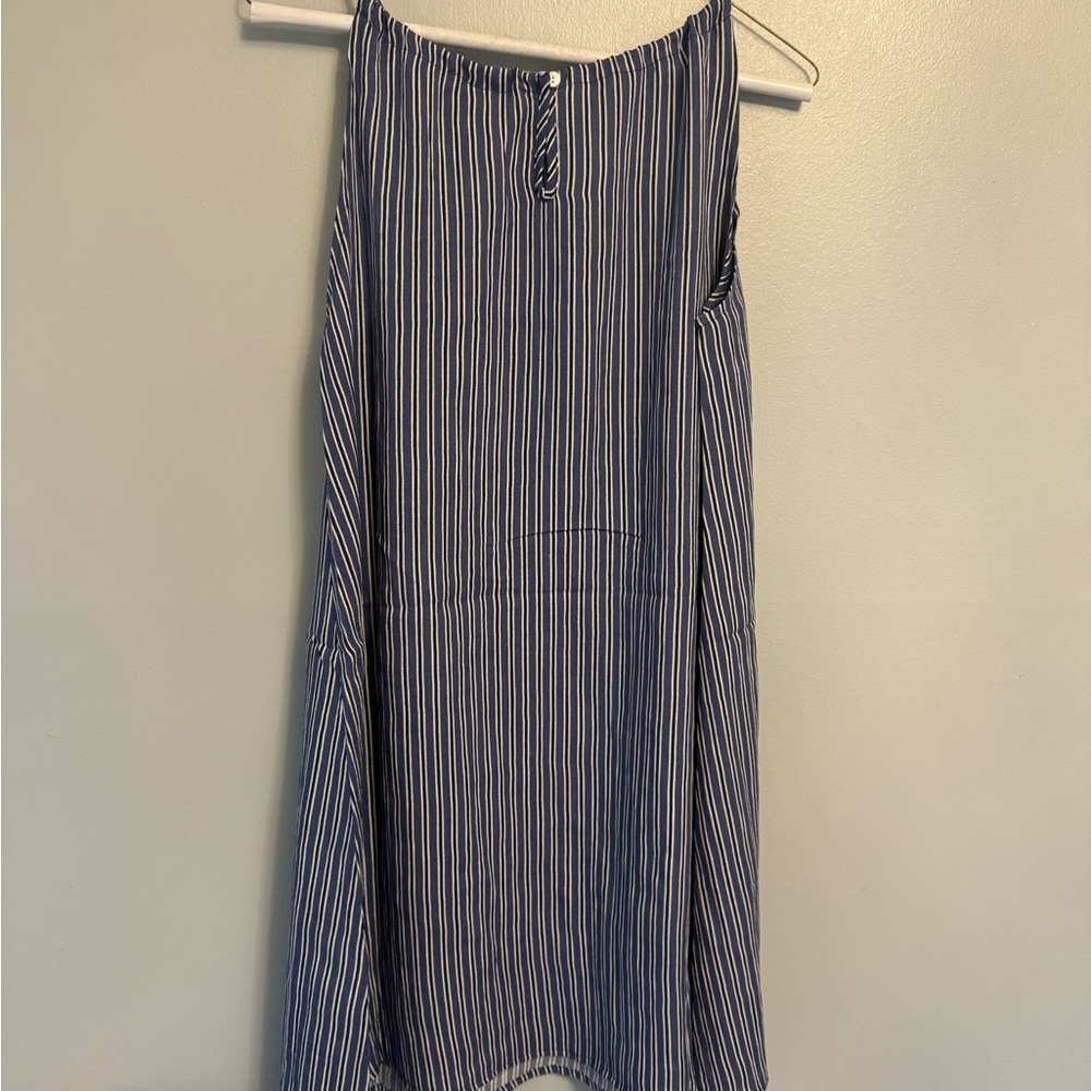 Knot Sisters Blue and White Striped Mini Dress M NWT - Picture 3 of 3